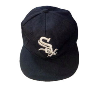 Men's Swag Black White Baseball Cap Size 7 1/4